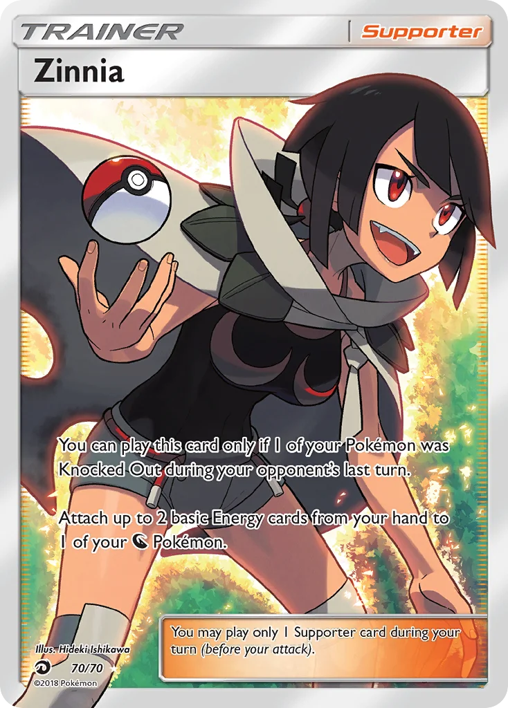 Zinnia Pokemon card