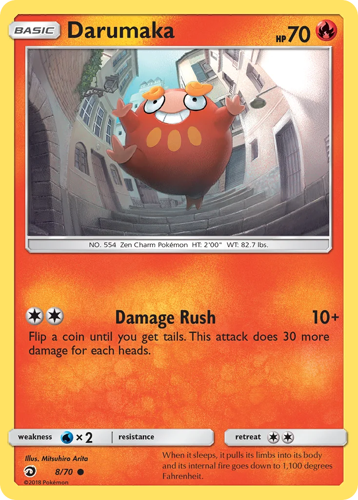 Darumaka Pokemon card