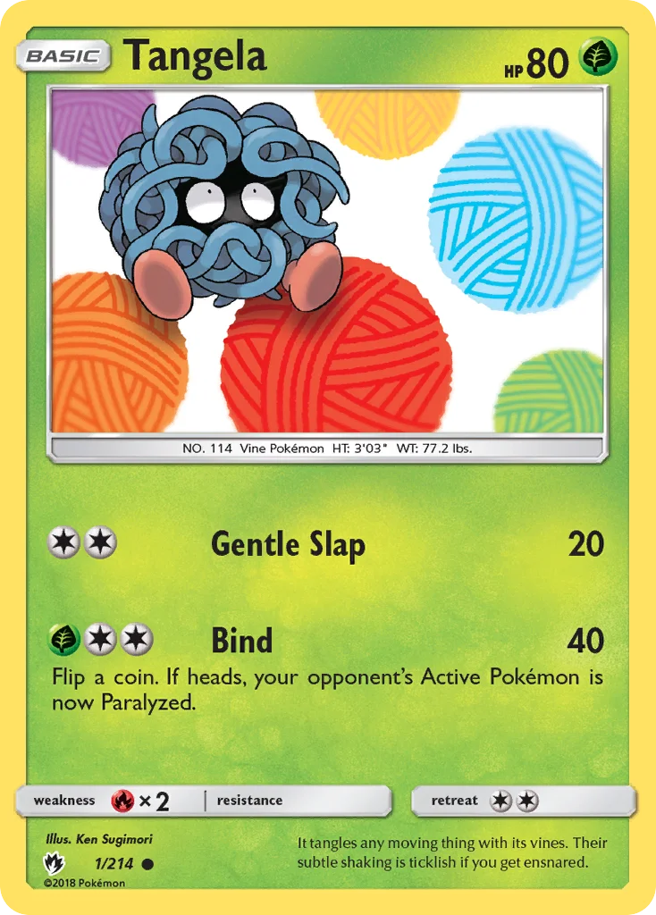 Tangela Pokemon card