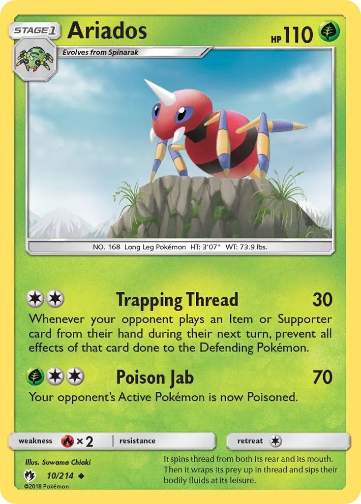 Ariados Pokemon card