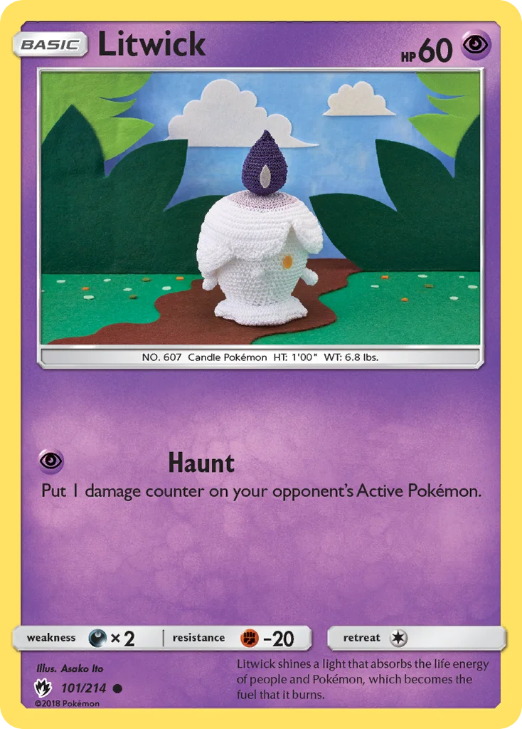 Litwick Pokemon card