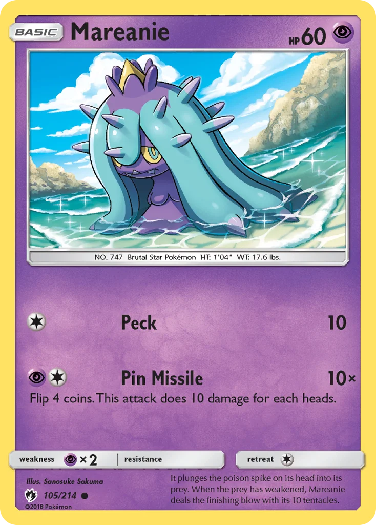 Mareanie Pokemon card