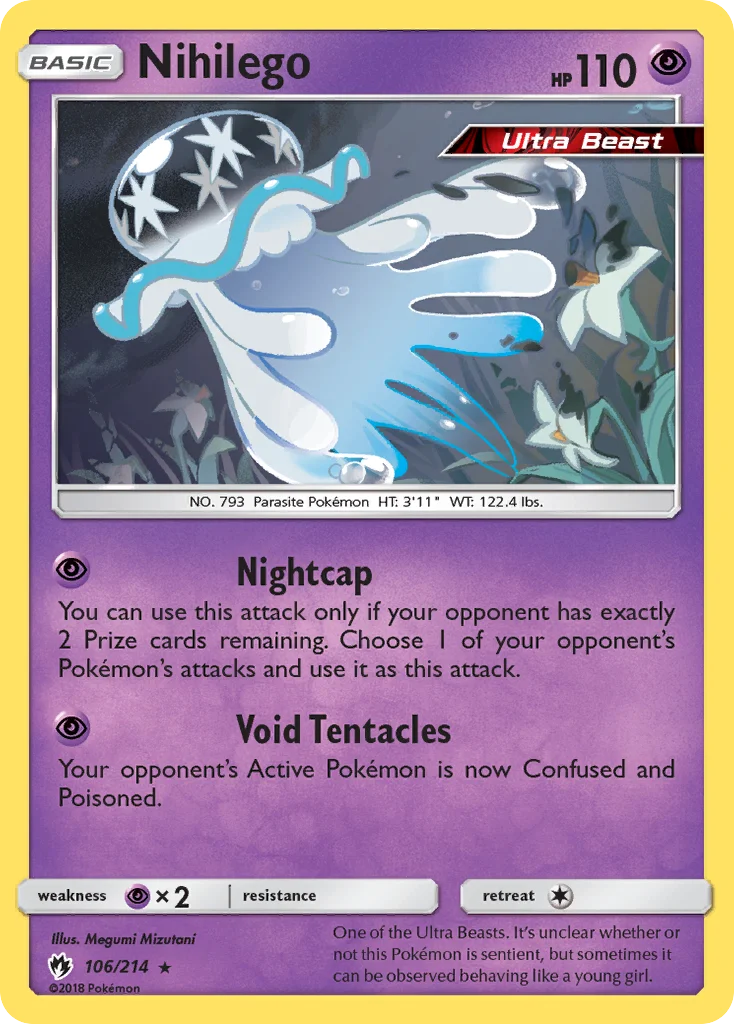 Nihilego Pokemon card