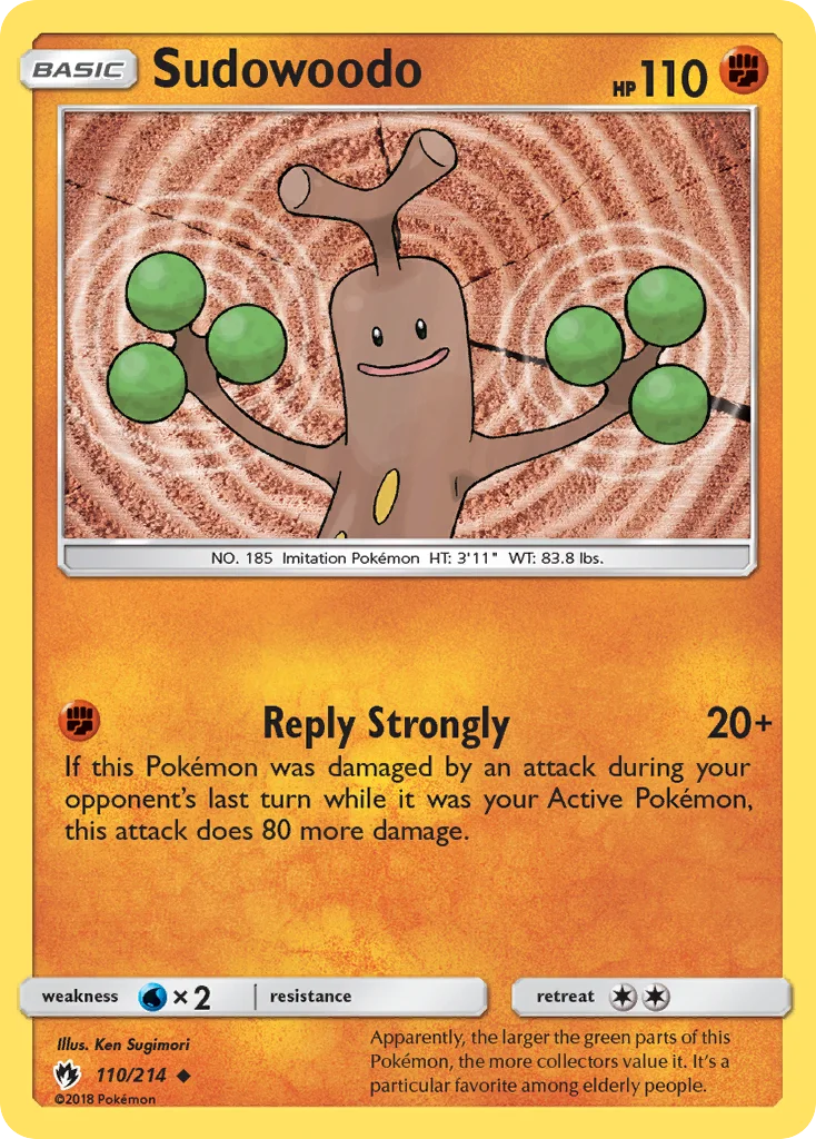 Sudowoodo Pokemon card