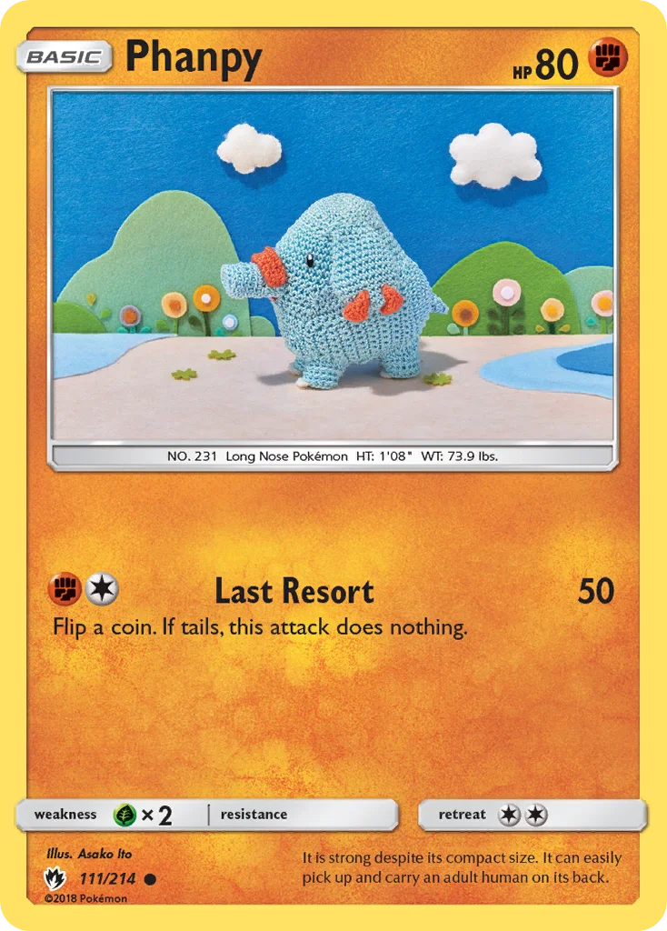 Phanpy Pokemon card
