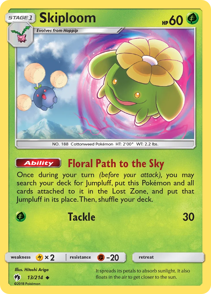 Skiploom Pokemon card