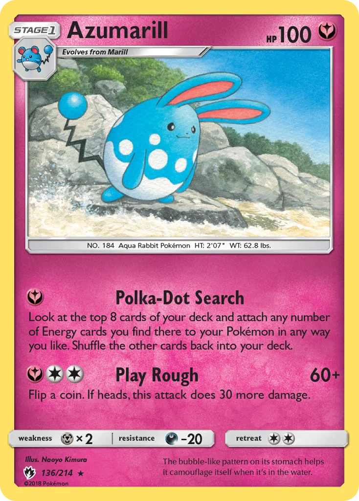 Azumarill Pokemon card