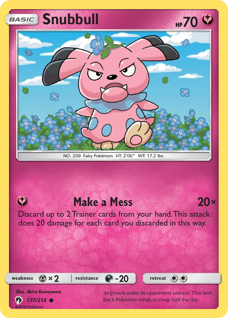 Snubbull Pokemon card