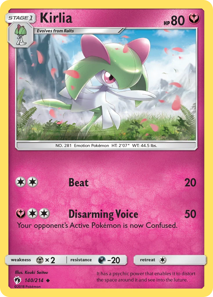 Kirlia Pokemon card