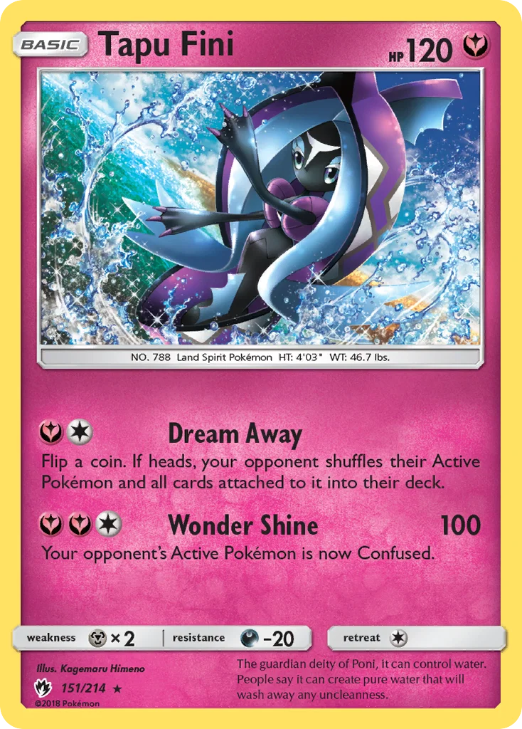 Tapu Fini Pokemon card