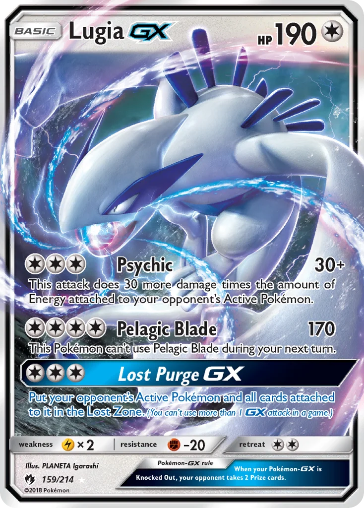 Lugia-GX Pokemon card