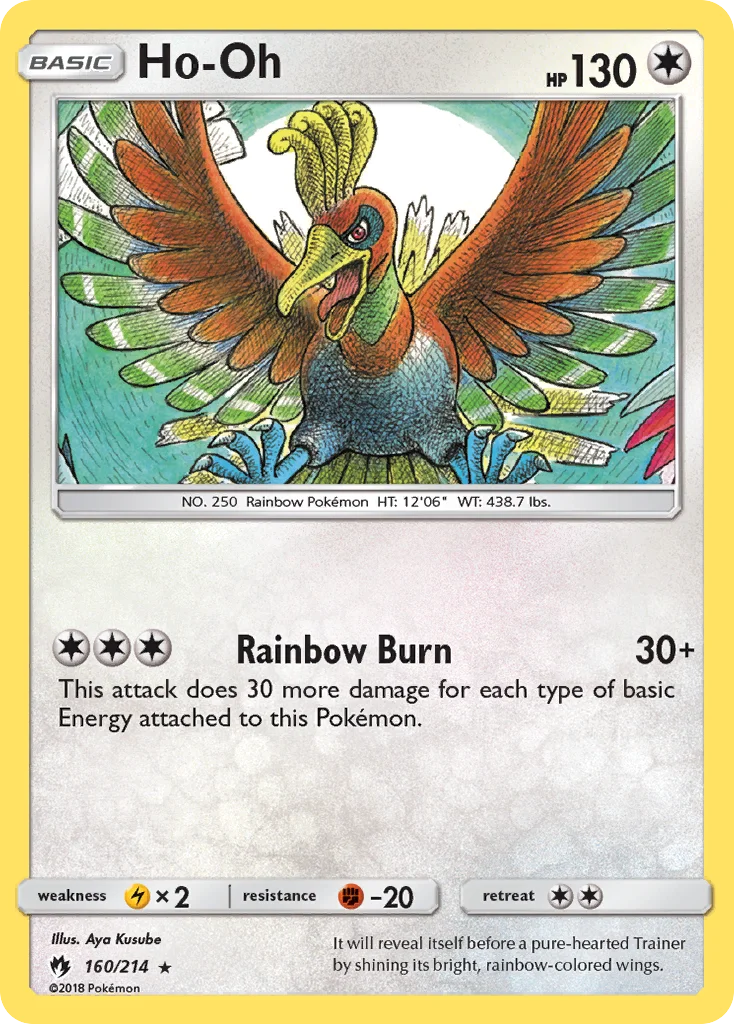 Ho-Oh Pokemon card