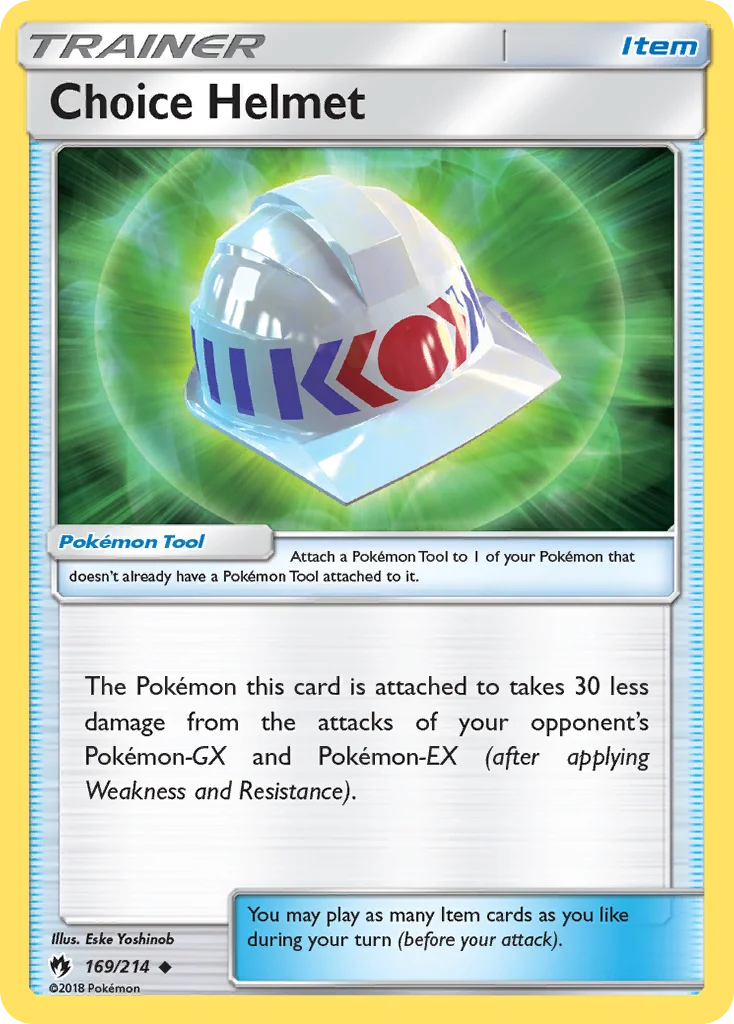 Choice Helmet Pokemon card