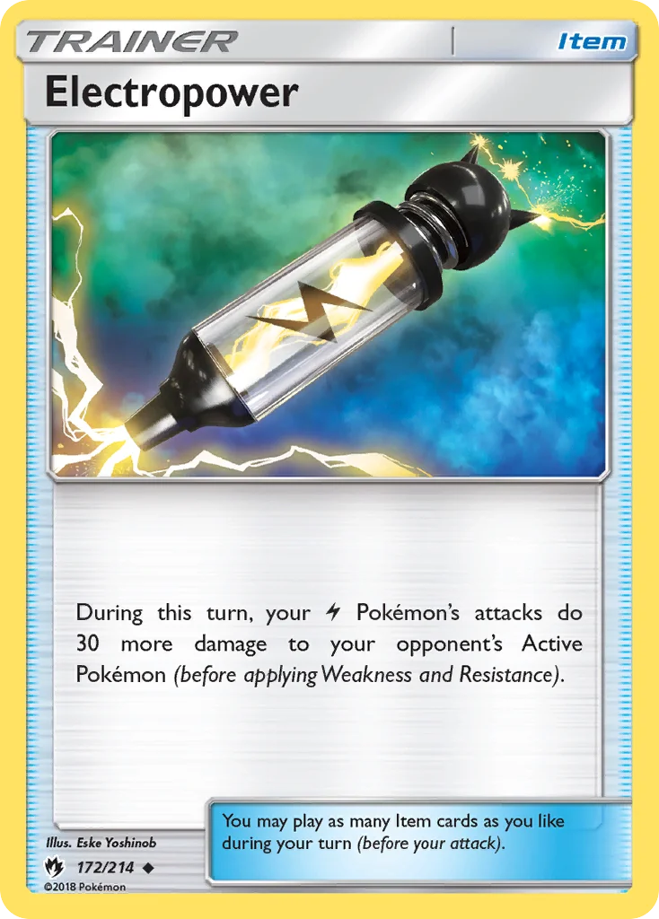 Electropower Pokemon card