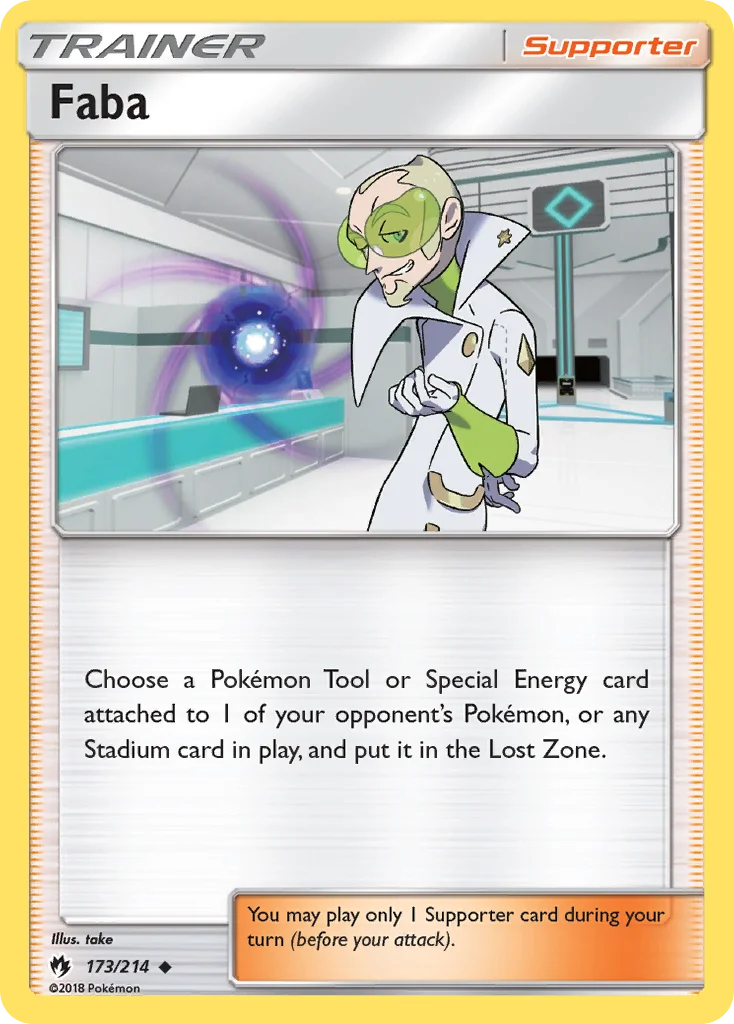 Faba Pokemon card