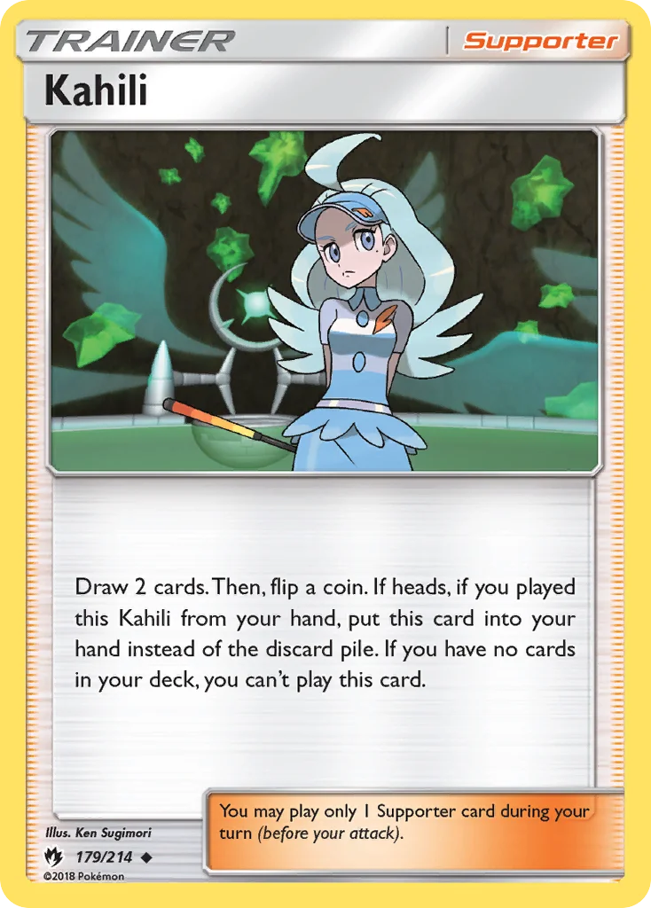 Kahili Pokemon card