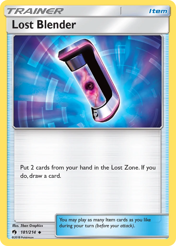 Lost Blender Pokemon card