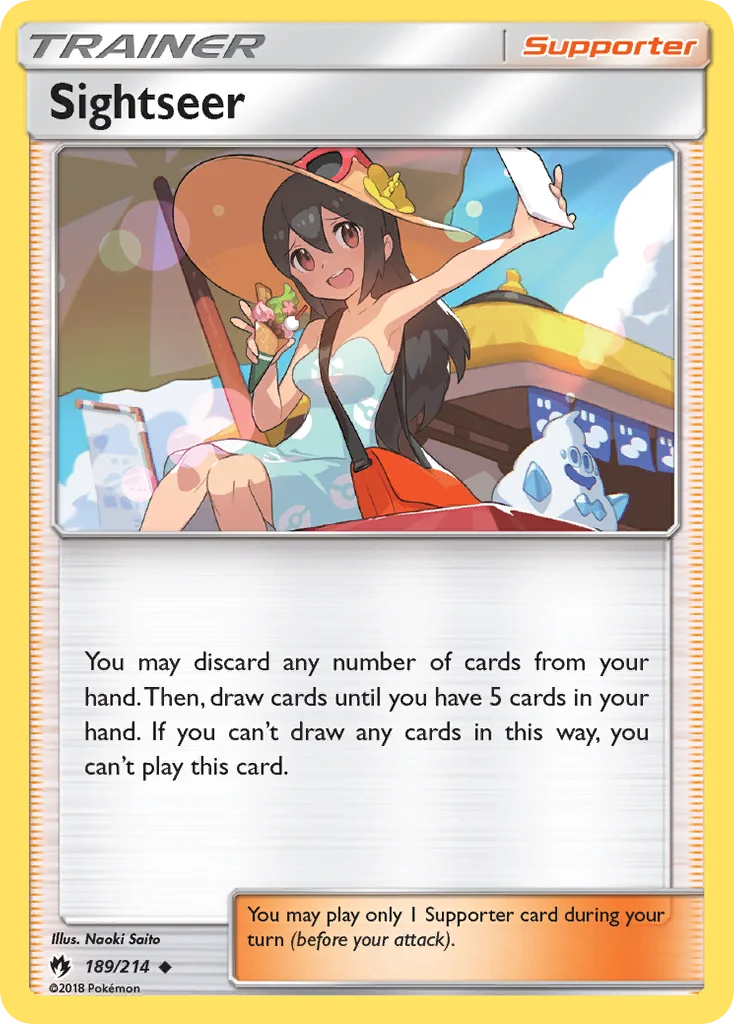 Sightseer Pokemon card