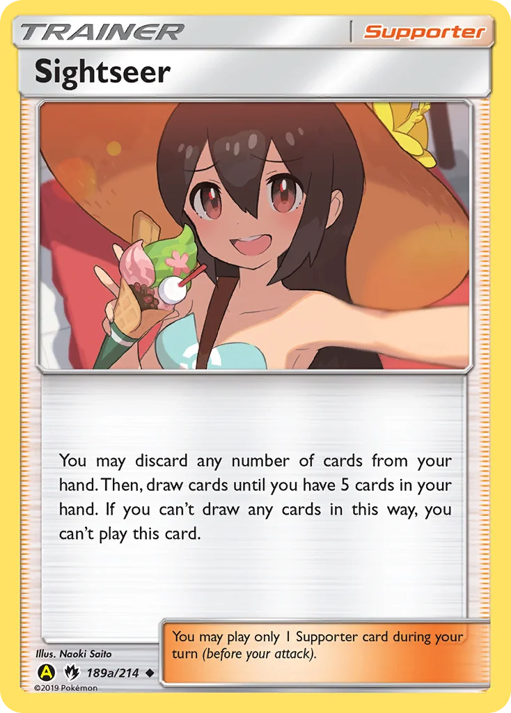 Sightseer Pokemon card