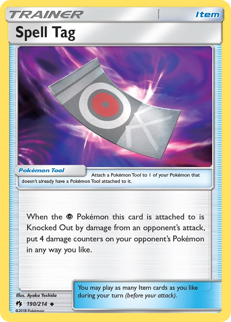 Spell Tag Pokemon card