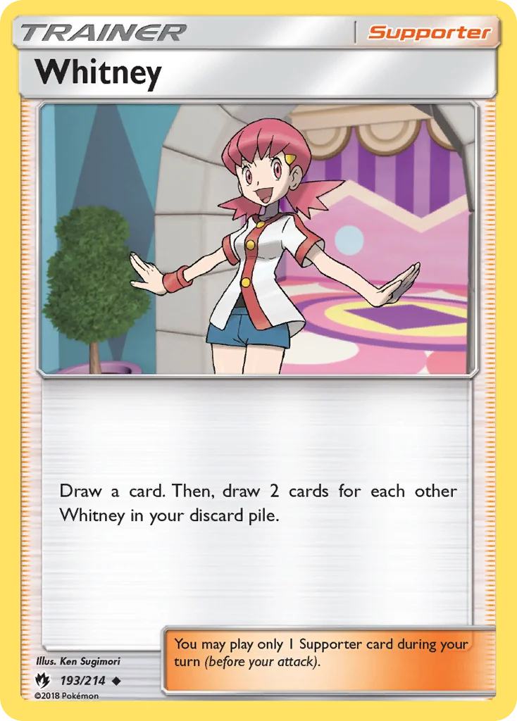 Whitney Pokemon card