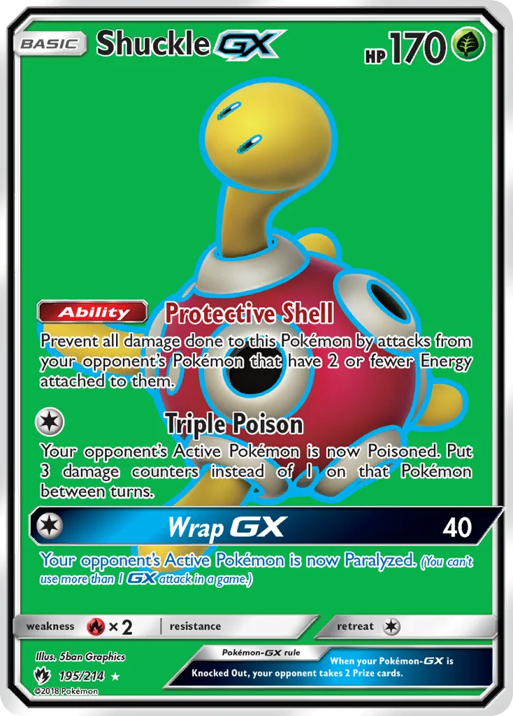 Shuckle-GX Pokemon card