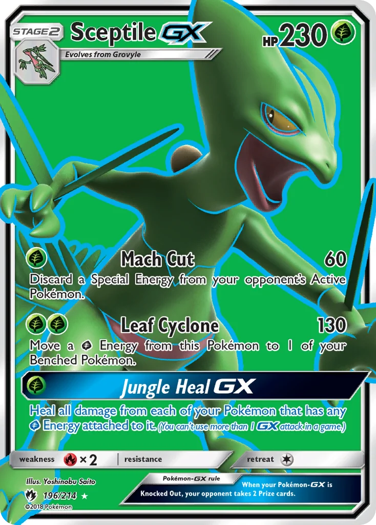 Sceptile-GX Pokemon card
