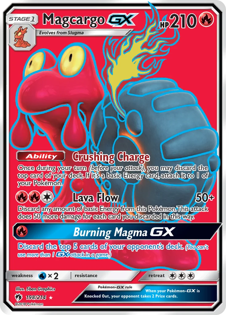 Magcargo-GX Pokemon card