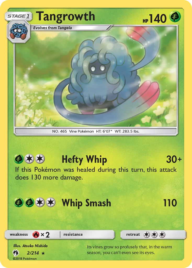 Tangrowth Pokemon card