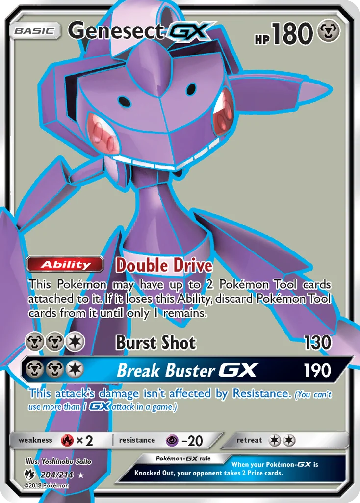 Genesect-GX Pokemon card