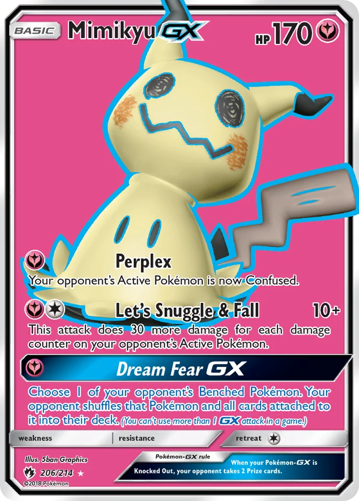 Mimikyu-GX Pokemon card