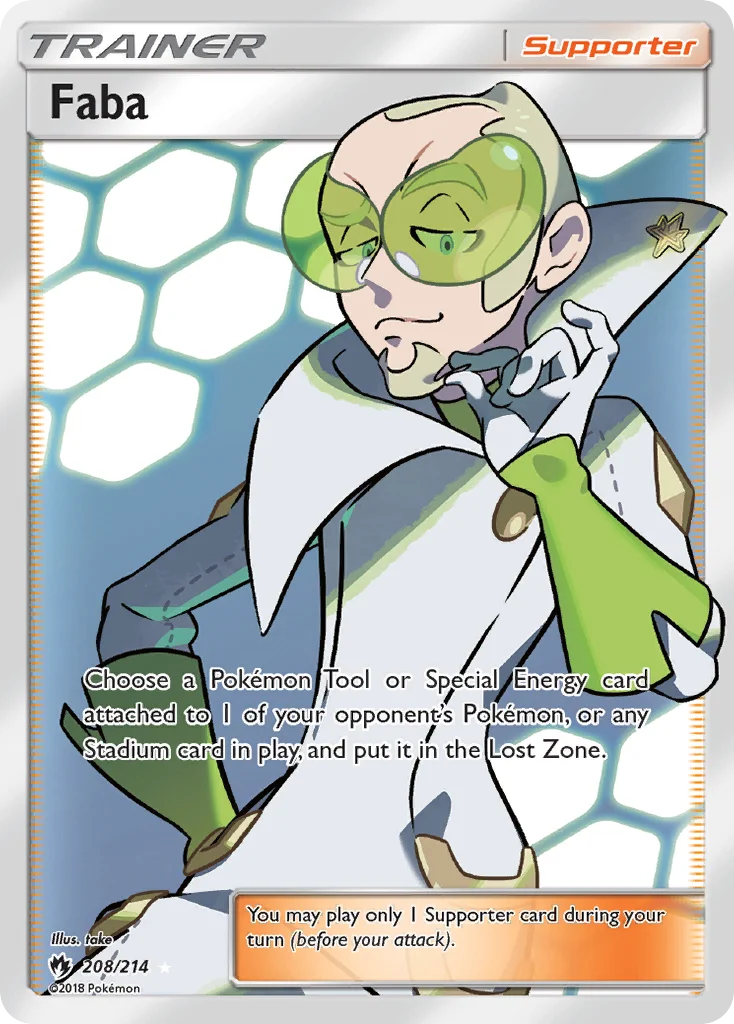 Faba Pokemon card