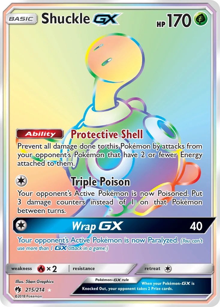 Shuckle-GX Pokemon card