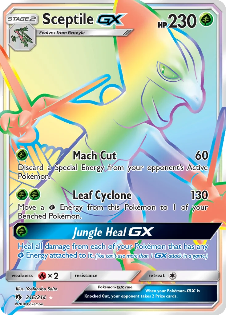 Sceptile-GX Pokemon card