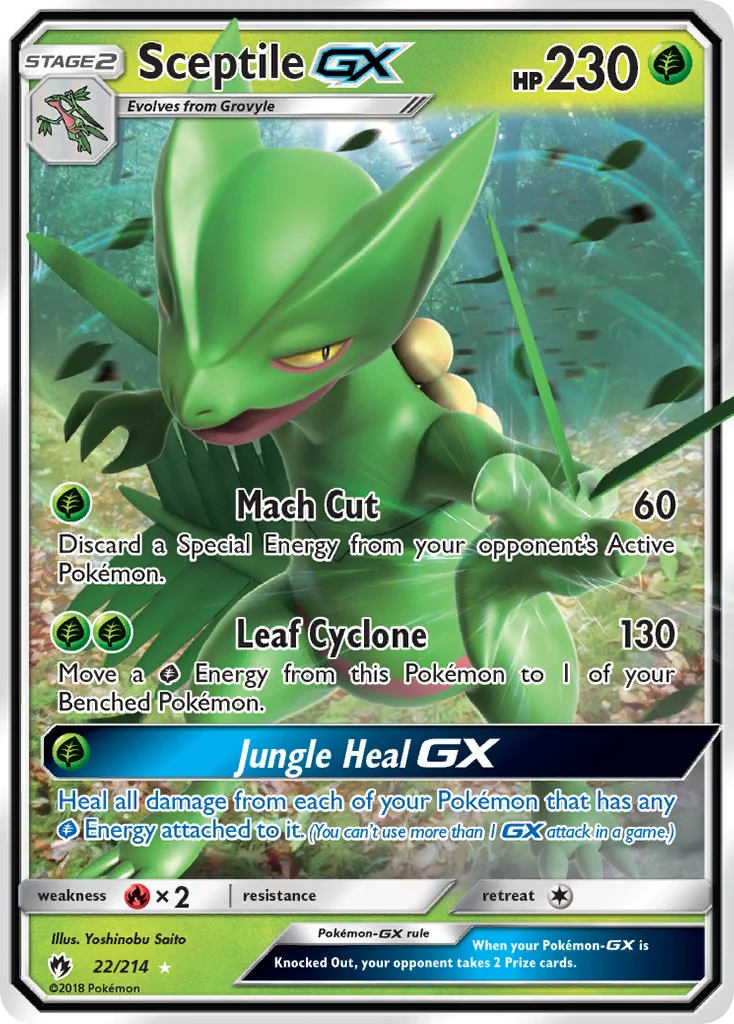 Sceptile-GX Pokemon card