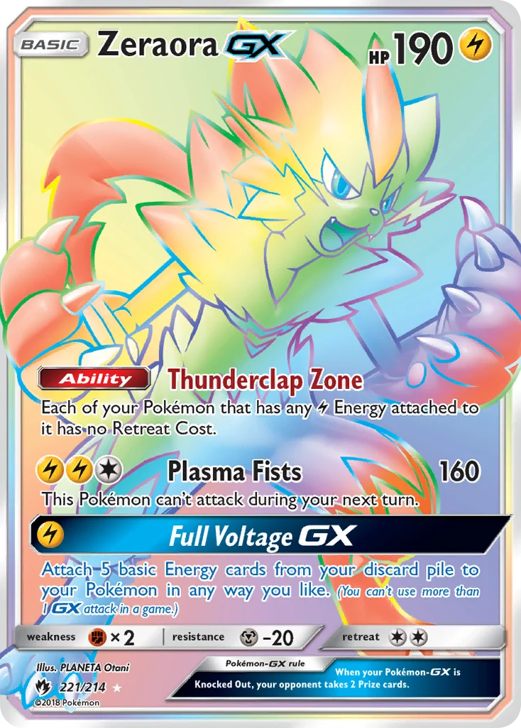 Zeraora-GX Pokemon card