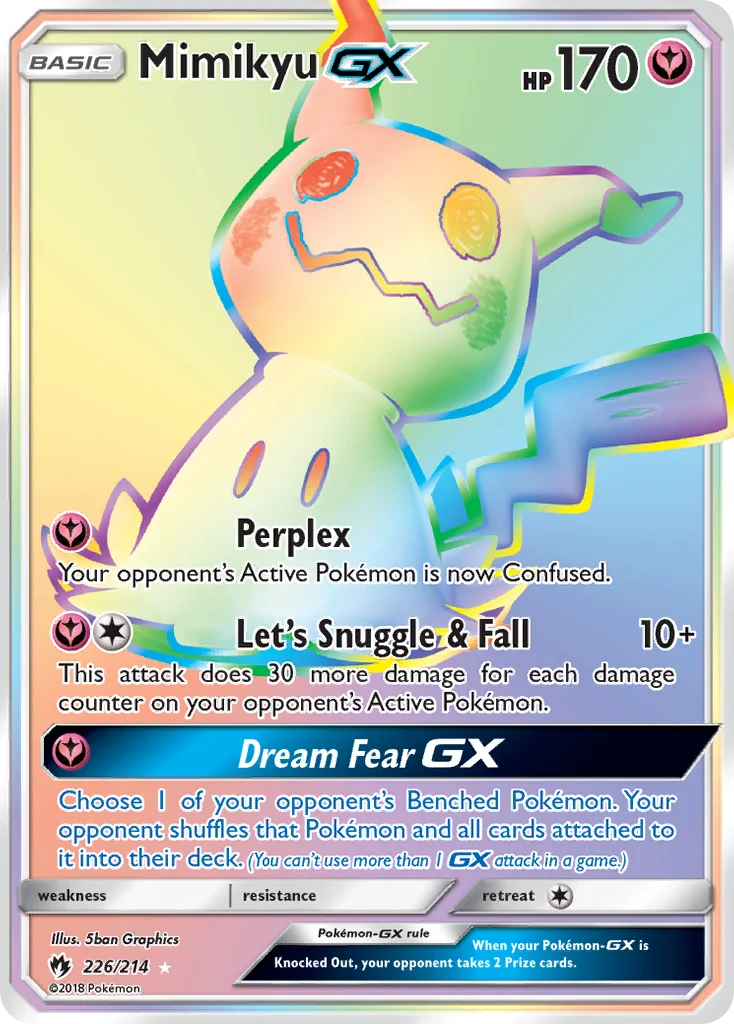 Mimikyu-GX Pokemon card