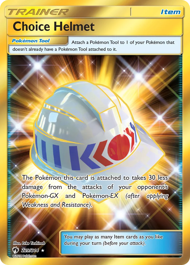 Choice Helmet Pokemon card