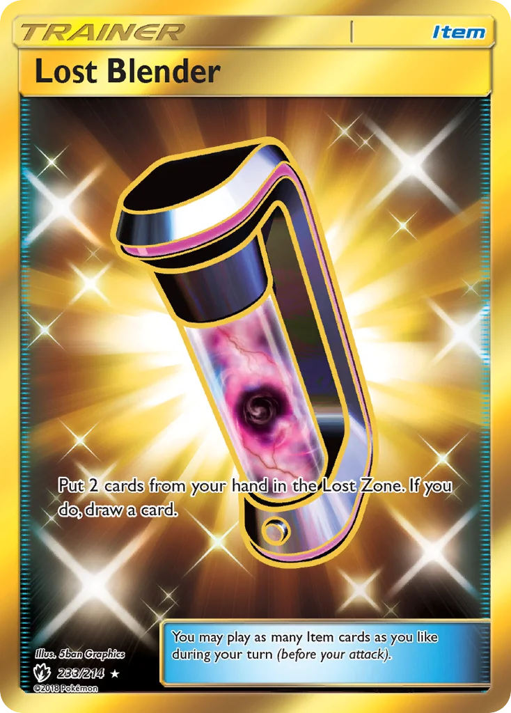 Lost Blender Pokemon card