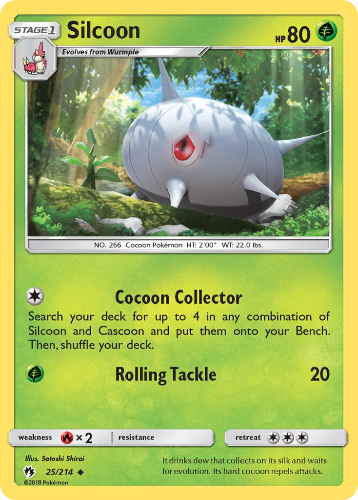 Silcoon Pokemon card