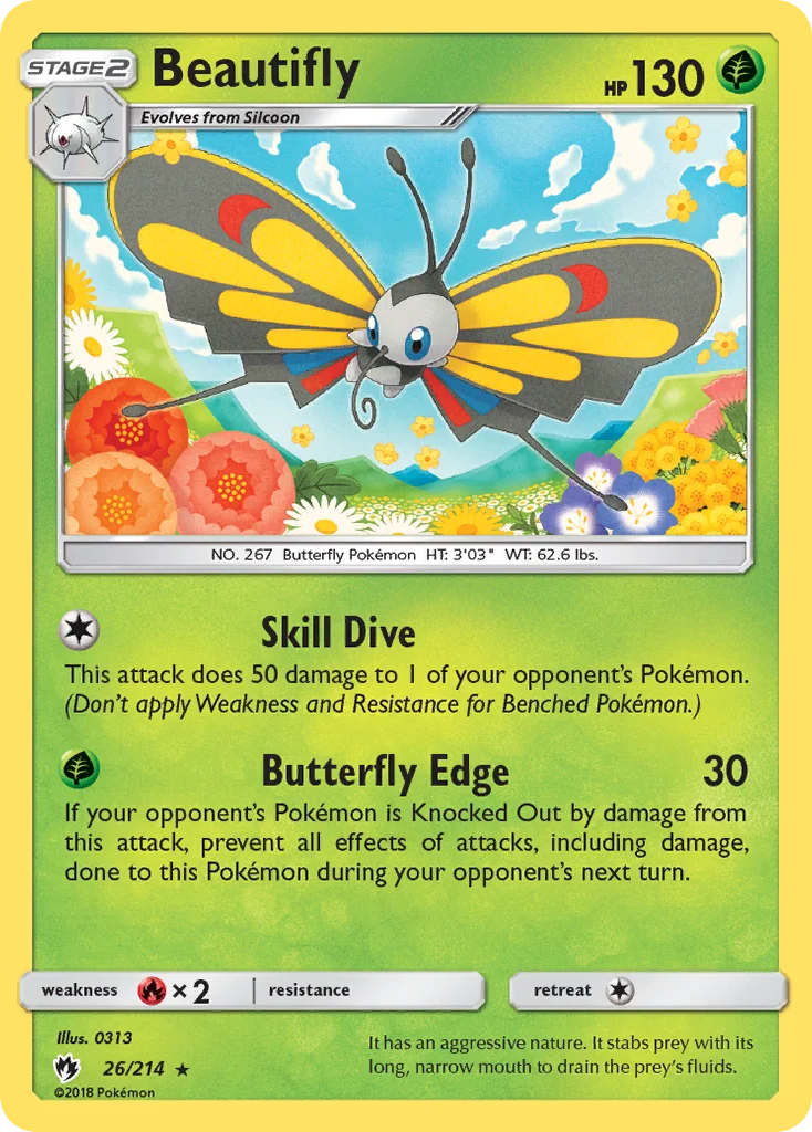 Beautifly Pokemon card
