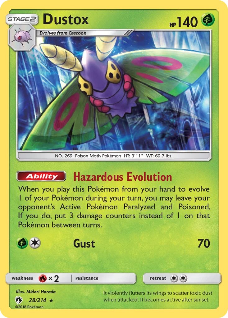 Dustox Pokemon card