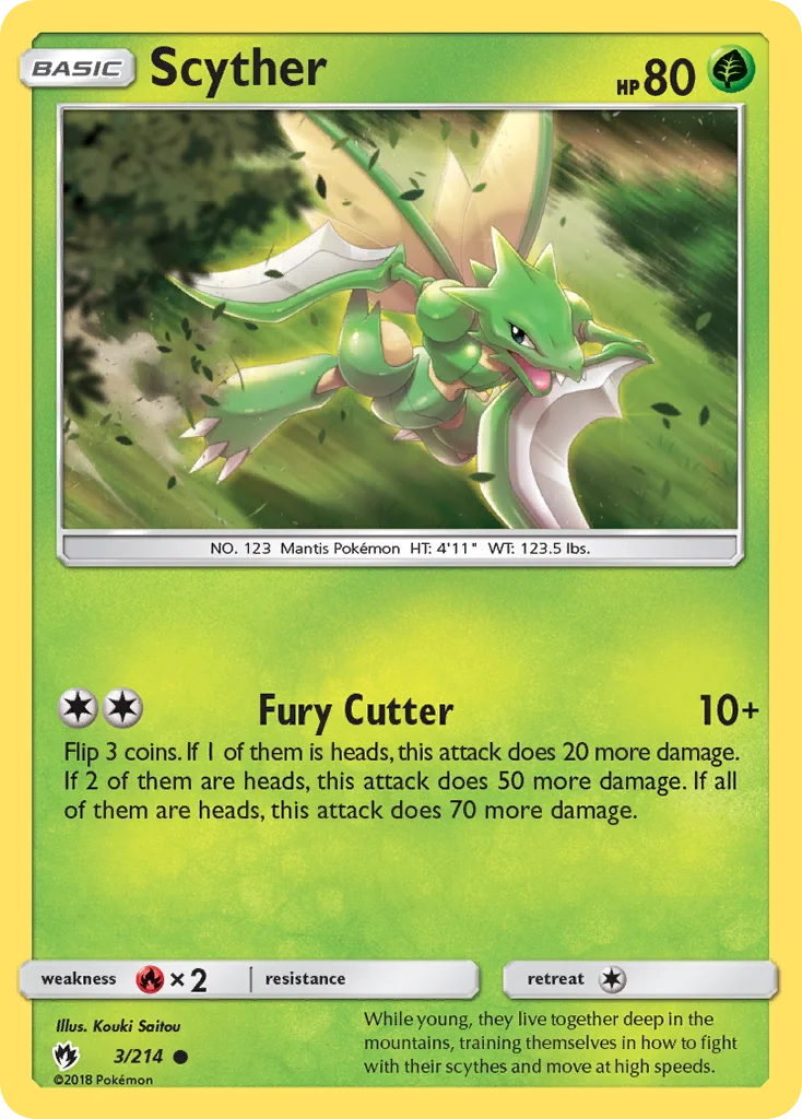 Scyther Pokemon card