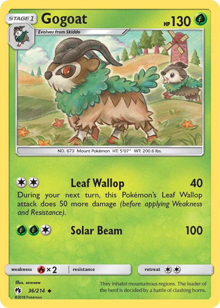 Gogoat Pokemon card