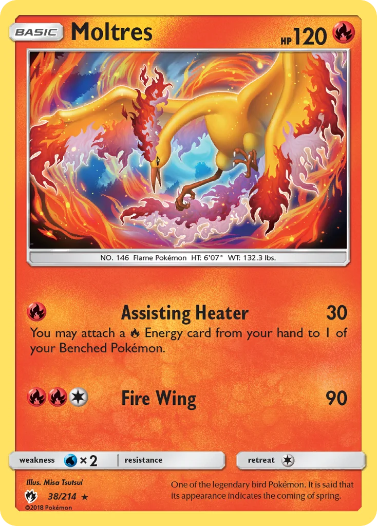 Moltres Pokemon card