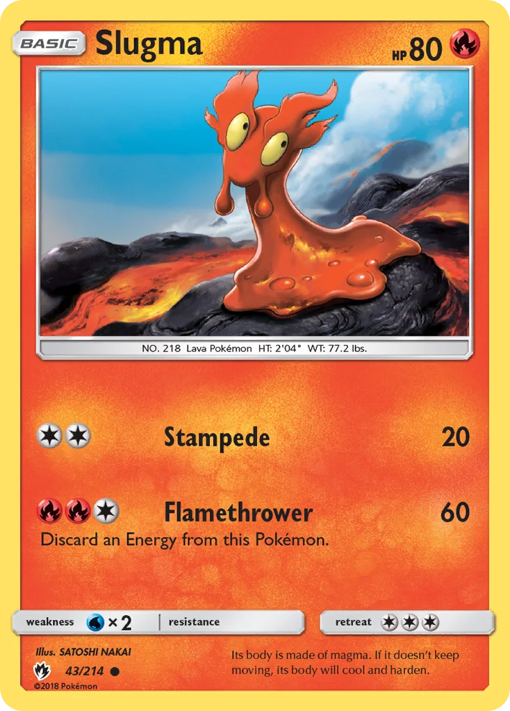 Slugma Pokemon card