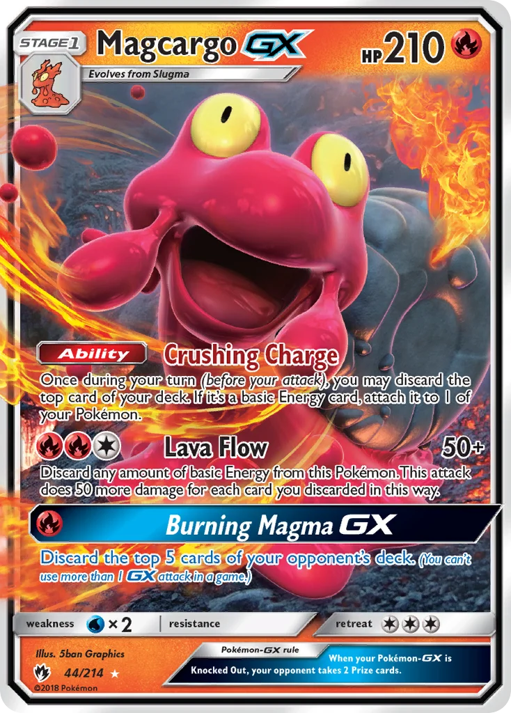 Magcargo-GX Pokemon card