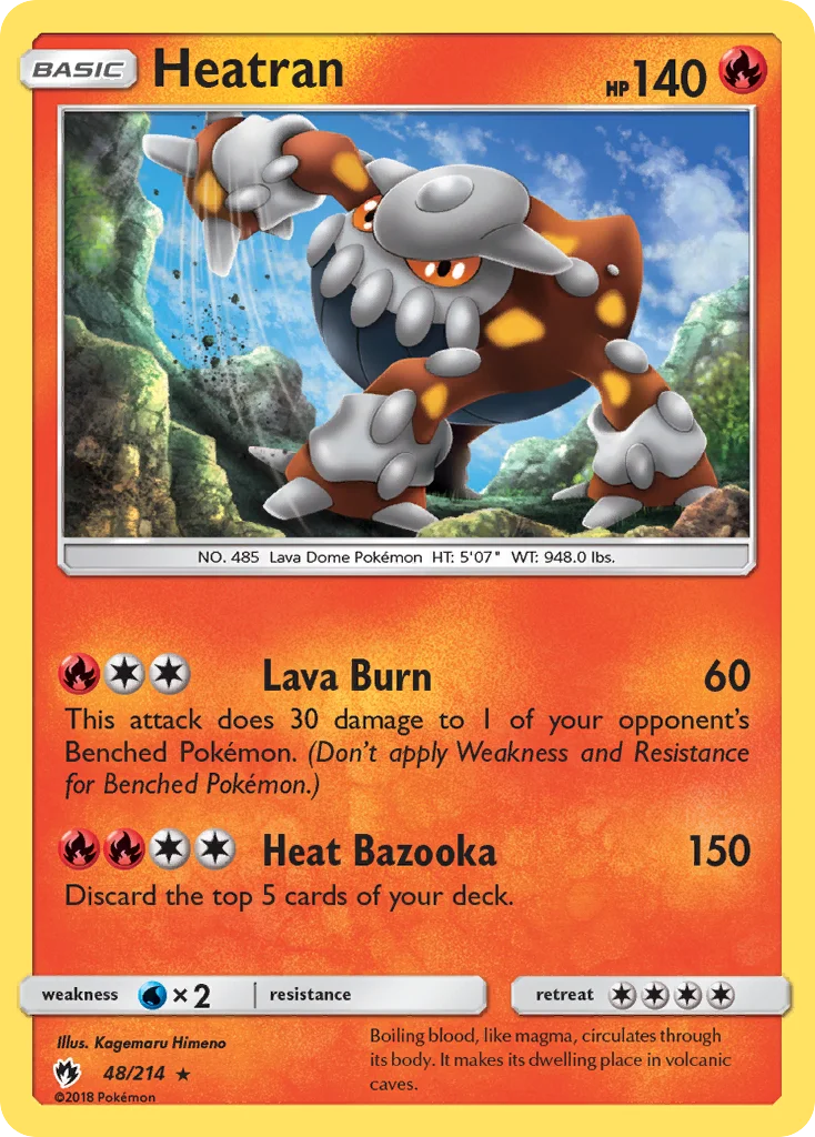 Heatran Pokemon card