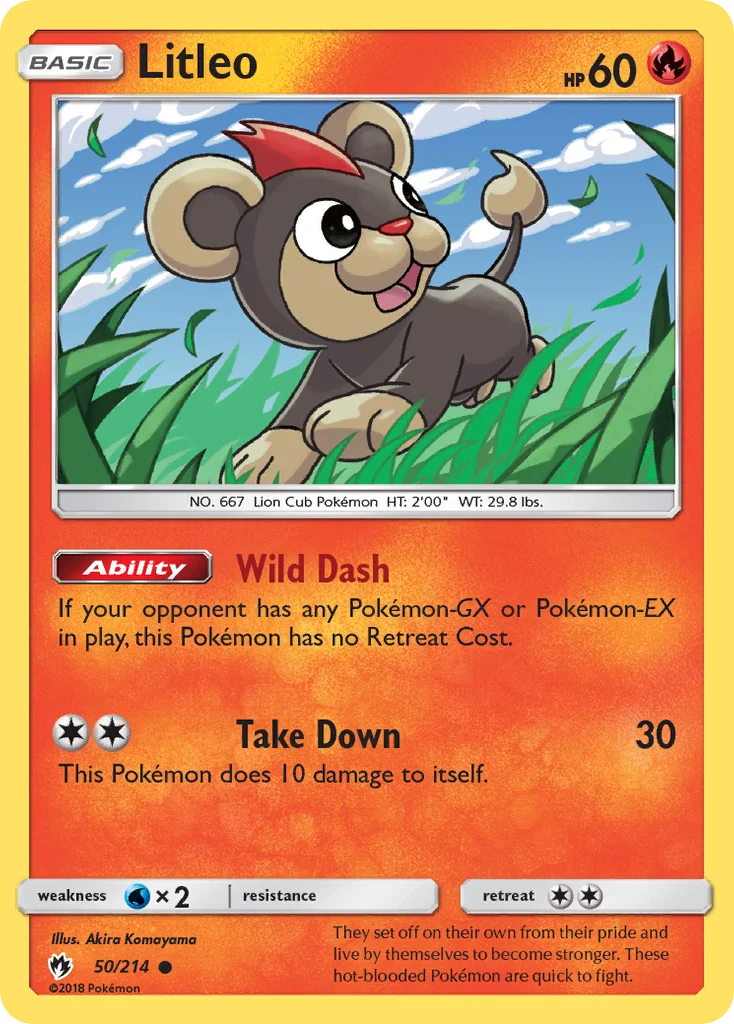 Litleo Pokemon card