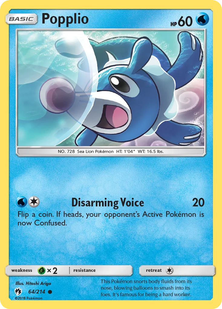 Popplio Pokemon card